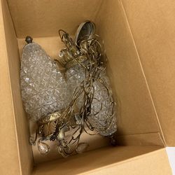 Vintage Pineapple Glass Swag Pendant Lamps