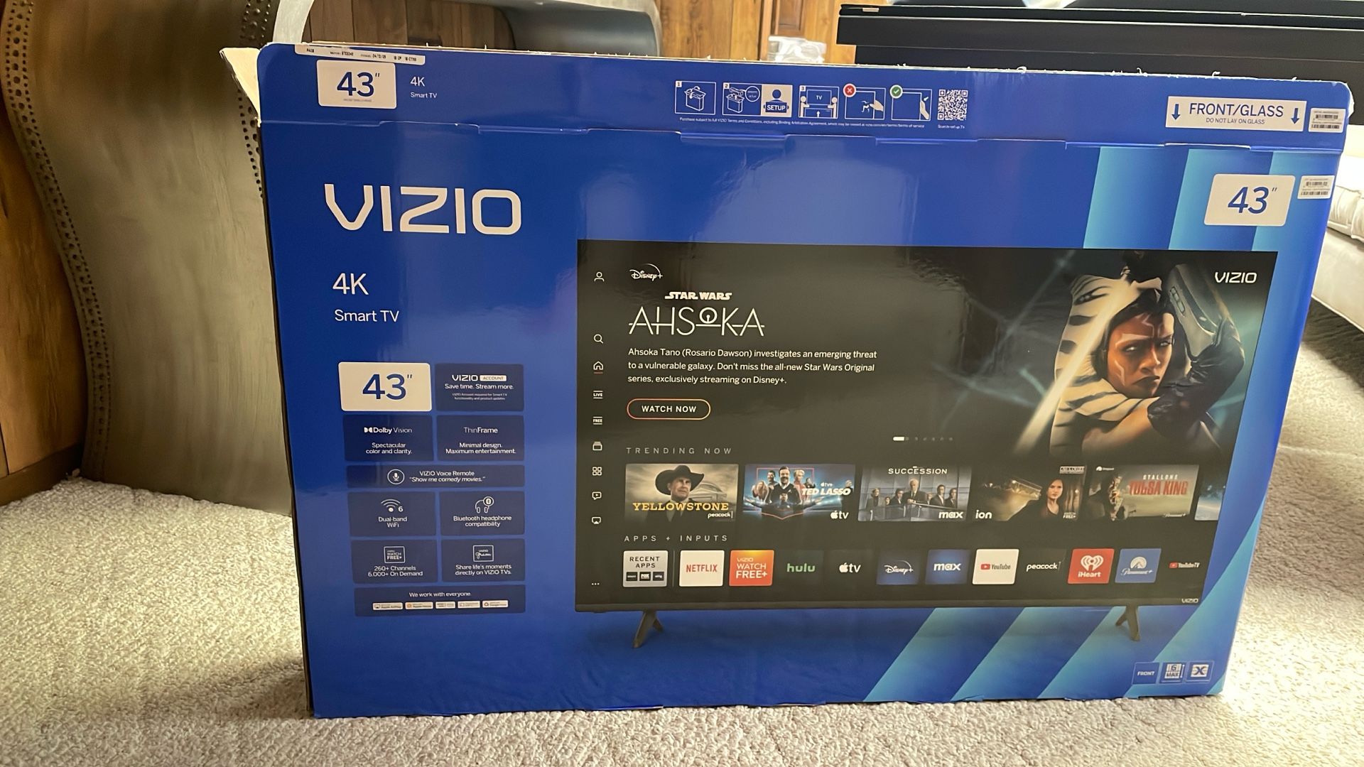 43” 4k Vizio Smart Tv In  Box