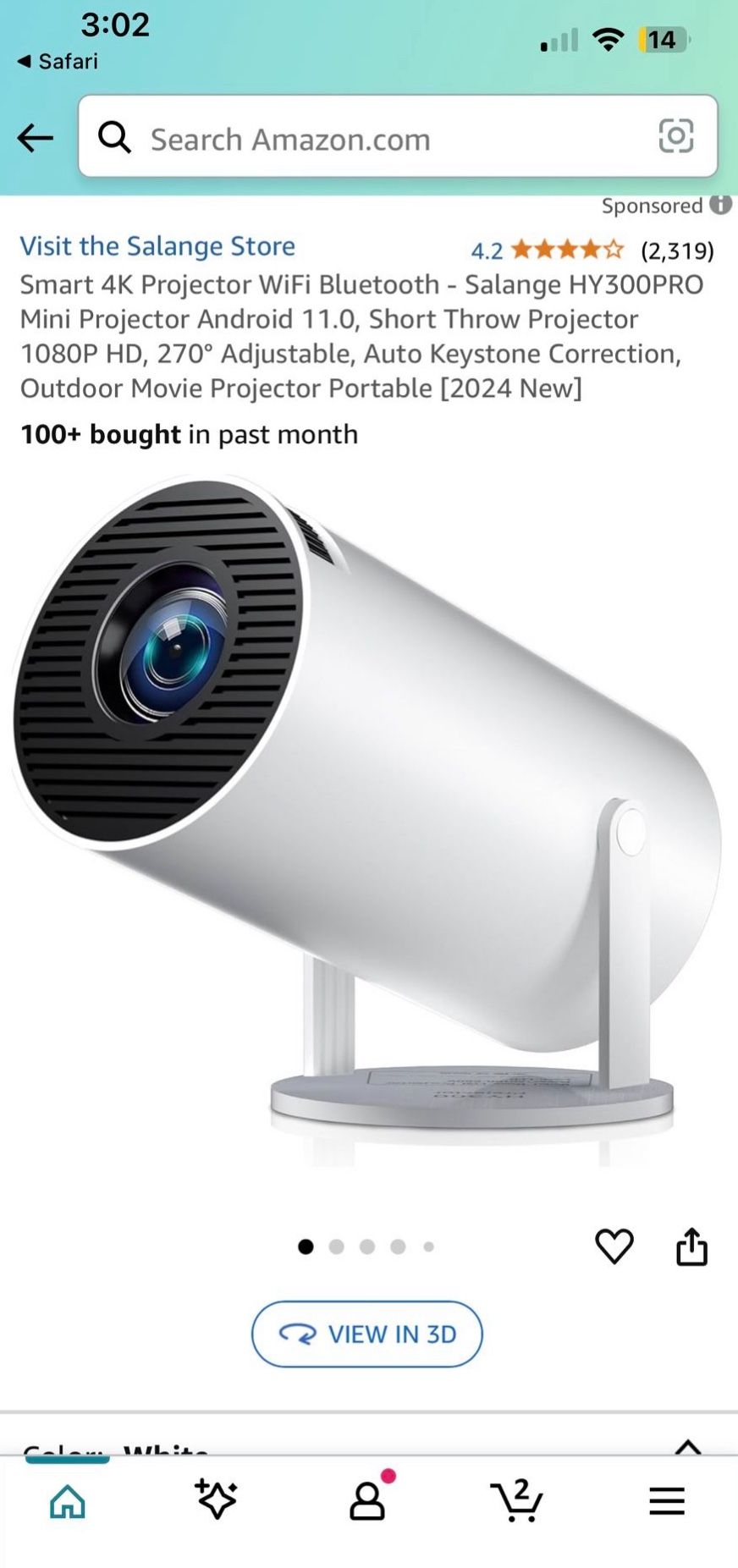 Smart 4K LED Projector