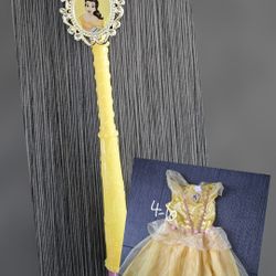 BELLE COSTUME/DRESS 👸WITH WAND 