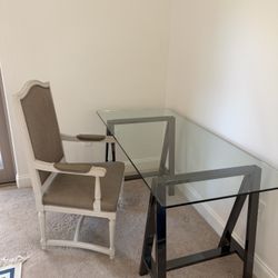 Glass Desk Or Table 60" Wide