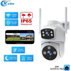 IP Cameras XVIM 6MP WiFi surveillance camera dual lens AI human detection indoor security IP camera