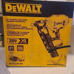 $300 PRICE FIRM, NO LESS!!!
DEWALT 20V MAX XR Lithium-Ion Cordless Brushless 2-Speed 21° Plastic Collated Framing Nailer with 4.0Ah Battery and Charge