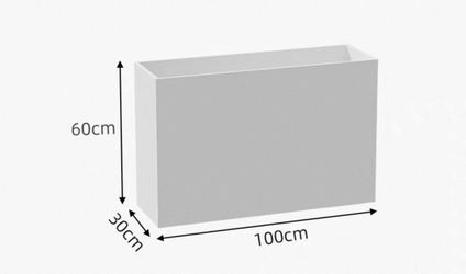 Galvanized Steel planter white
