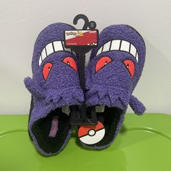 NEW Sold Out Pokemon Sherpa Gengar Slippers Small 7/8