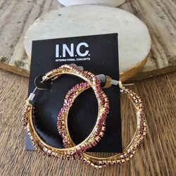 INC Twist Loop Earrings 