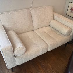 Small Couch Sofa Loveseat - Sandstone Beige
