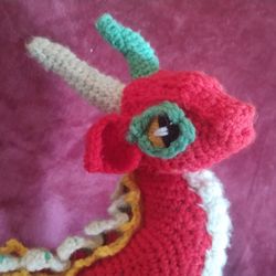 Handmade Crocheted Dragon