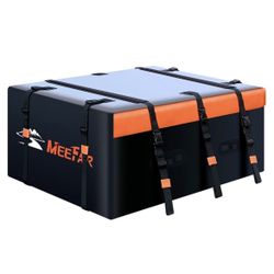 MeeFar Rooftop Cargo Carrier Car Roof Bag 20 Cubic Feet 100% Waterproof Car Top Carrier, Fits All Vehicle With / Without Rack,Include Anti-Slip Mat 