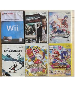 Nintendo Wii Bundle - (6 Games - Sold as a Set)