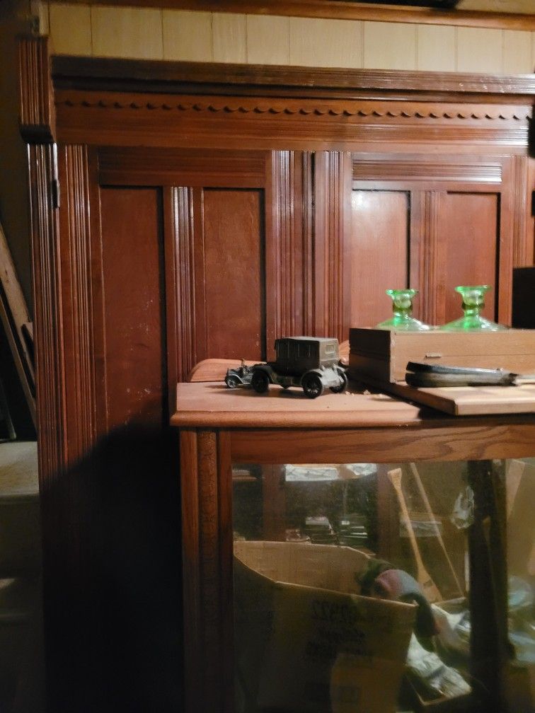 Antique wood armor wardrobe cherrywood