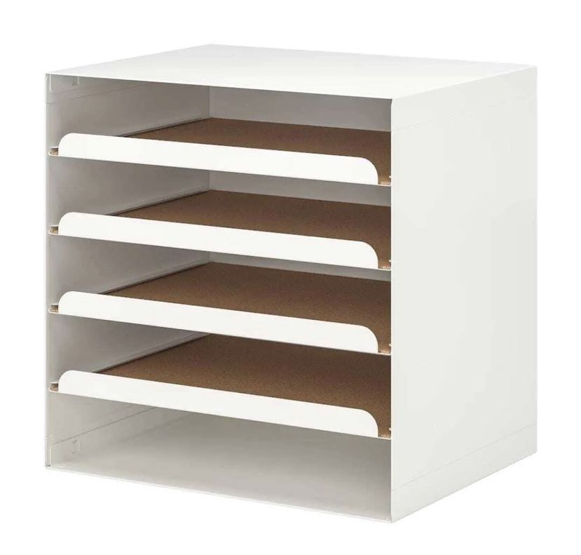 Ikea 5 tier Metal Desk Office File Organizer Document Letter Paper Tray