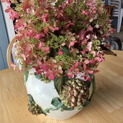 Beautiful Italian Vase With Dried Flowers