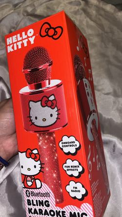 Bling! Hello Kitty Bluetooth microphone and built in speaker