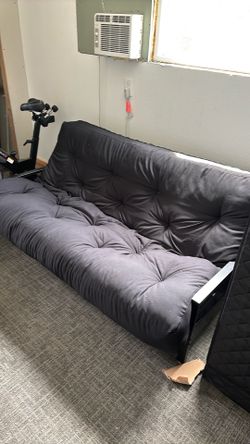 Futon with 11 inch thick cushion