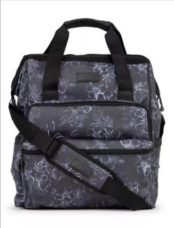 JuJuBe Dr Mom Multi-Carry Backpack Deluxe Diaper Bag - Floral Print