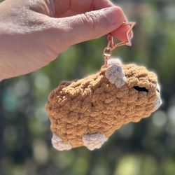 Capybara Keychain Handmade 🧶 Crochet 🧶 Plushie 