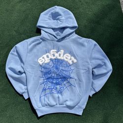 Sky Blue Spider Hoodie Small