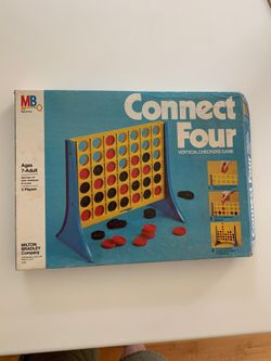 CONNECT FOUR Vertical Checkers Game #4430 by Milton Bradley from 1979