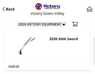 Victory ATA training sword (2026 approved)
