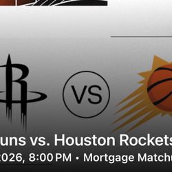Suns vs Rockets ROW 6 Tickets