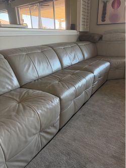 Natuzzi Leather Sectional Couch
