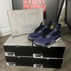 nike air jordan 4 lakers size 11/12/12.5/13 deadstock ds brand new og all included