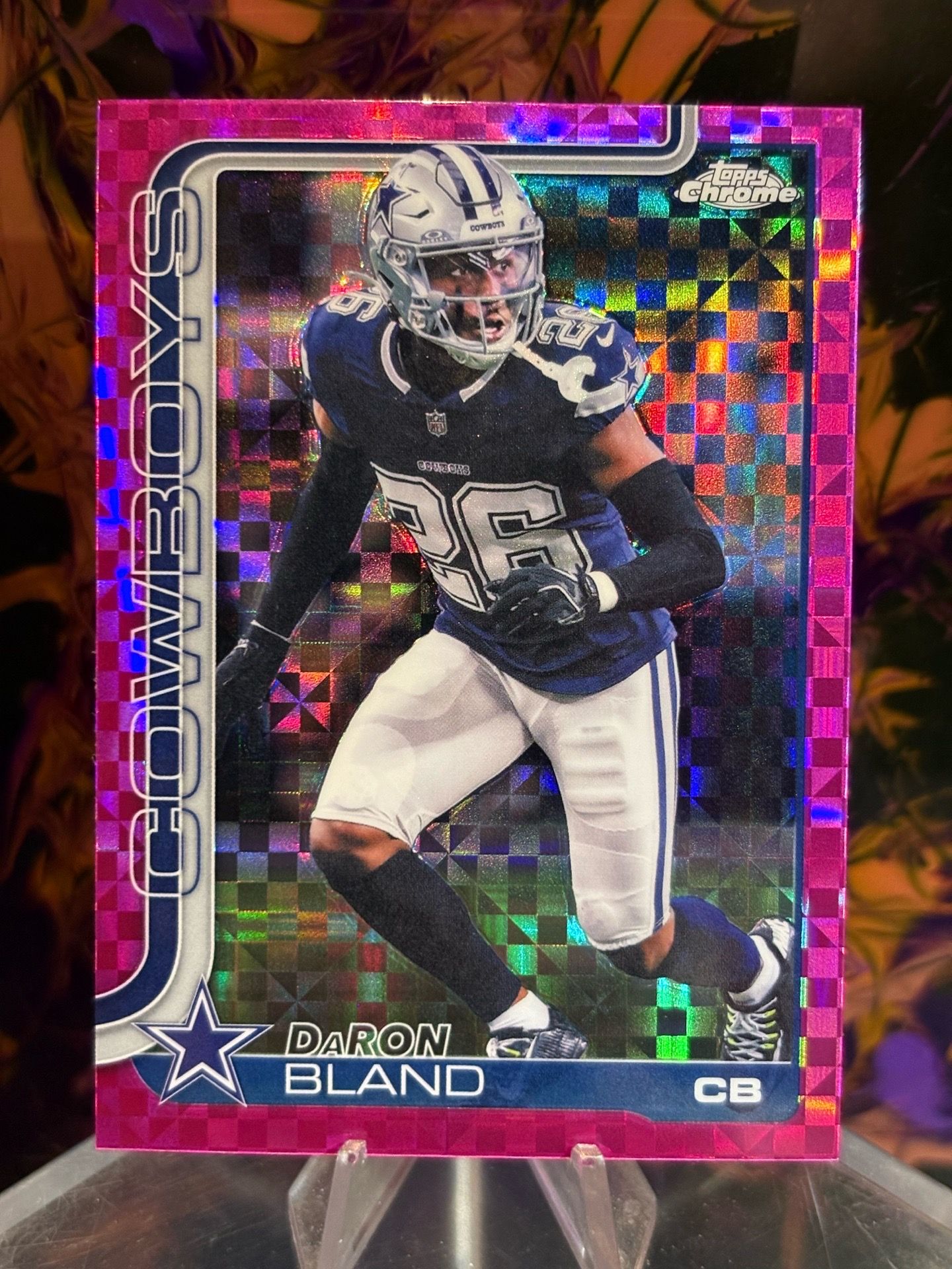DaRon Bland 2025 Topps Chrome - Pink X-Fractor