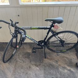 Schwinn Volare 1300 Bicycle 700C, Men's Drop Bar Road, Black with Green accent