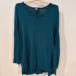 Adrianna Papell teal v-neck tunic