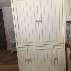 Distressed Shabby Chic Entertainment center