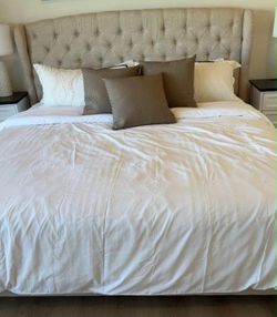 King size bed frame and mattress