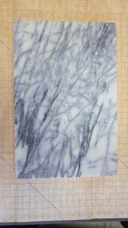 Vintage IKEA TEAM Carrara Marble Pastry Dough Board 23.5" x 15.5" – Solid Marble