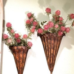 hanging flower assortment in container