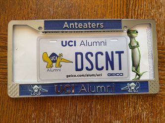 UCI Irvine Alumni Metal License Plate Frame