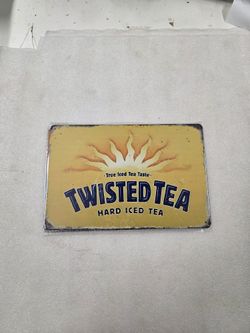 Twisted Tea Label Metal Sign 