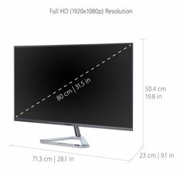 ViewSonic VX3276-MHD 32 Inch 1080p Widescreen IPS Monitor with Ultra-Thin Bezels Brand New In Box