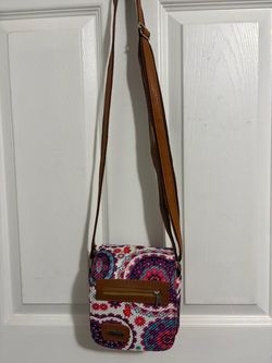Boho print crossbody purse