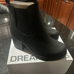 Dream Pairs High Heel Chelsea Ankle Boots (Black, Size 6.5, Brand New)