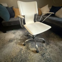 White Leather Chair