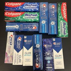 Toothpaste Bundle Colgate Crest All New$30