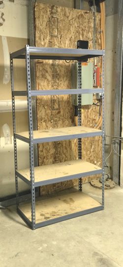 Small metal And wood shelf system, working conditions
