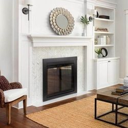 Brand New Pleasant HEARTH Ascot BI-FOLD TEMPERED GLASS FIREPLACE DOORS W SCREENS $499 New BNIB 