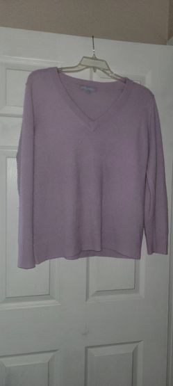 Women's Lavender Casmere Sweater 3/4 Length Sleeve- Antonio Melani XL