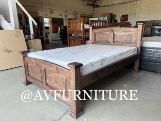 Full Bed And Memory Foam Mattress 