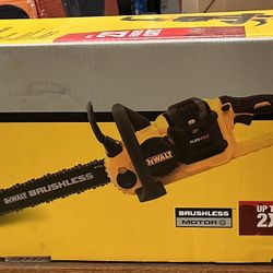 DEWALT 60V MAX 16in. Brushless Battery Powered Chainsaw Kit with (1) FLEXVOLT 2Ah Battery & Charger