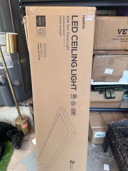 2-PACK!!! SlimLine™ 4' 120–277V Surface-Mount LED Panel Light
