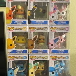 Pokemon Eevee Evolution Collection Funko Pop (Full Set)