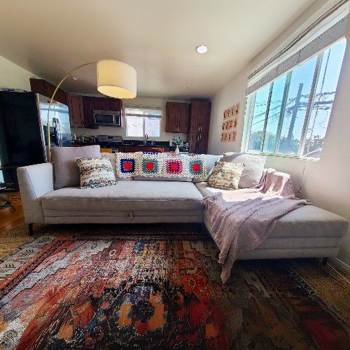 Gray Sleeper Sectional Sofa