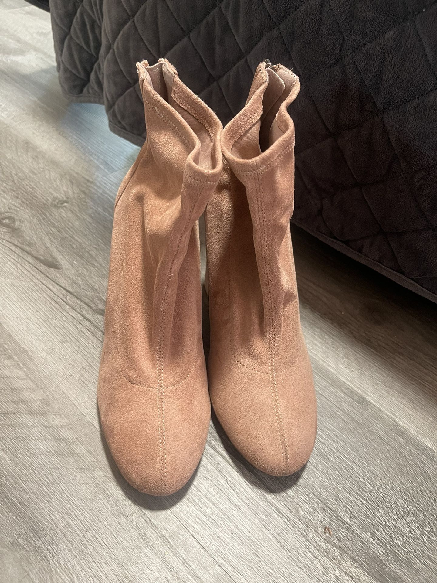Suede Pink Boots